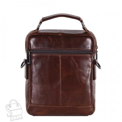 Сумка мужская кожаная 67716 brown Zinimxs