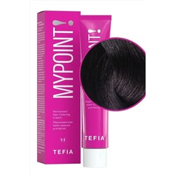 TEFIA Mypoint 5.85 Перманентная крем-краска для волос / Светлый брюнет коричнево-красный, 60 мл KRISTALLER, 1116930