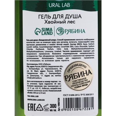 Подарочный набор Happy New Year: гель для душа и мист для тела, зелёный, URAL LAB