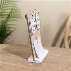 Сувенир вечный календарь с прищепкой, 6.5×15×20 см, дерево