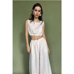 Костюм лён  SET031/02/Крем-брюле