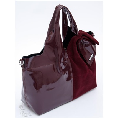 Сумка женская кожаная 98184-3MSS wine red Velina Fabbiano-Safenta в Новосибирске