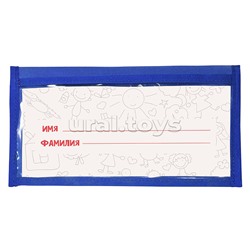 Кармашки-органайзер в шкафчик для детского сада 5 карманов 83x24 см голубой