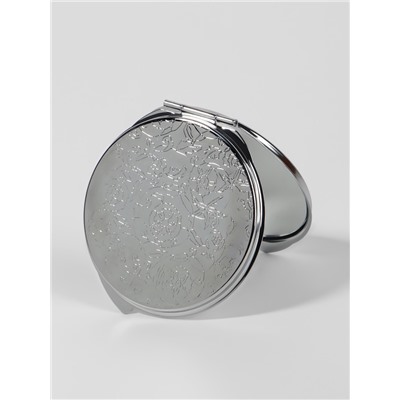 Зеркало складное, d=6 см, серебристое МИКС