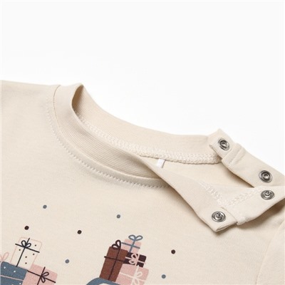 Костюм детский (штанишки, кофточка) «Крошка Я. Новогодние игрушки», рост 68-74 см