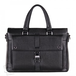 Портфель мужской кожаный 202355CH black Heanbag