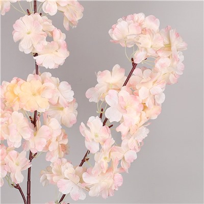 Цветок искусственный Сакура 97 см белая+персиковая / GF-01/1 /уп 500/731740 (Белый)