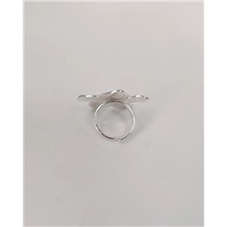 Кольцо с белым серебрением