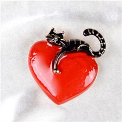 Брошь Кошка 4,5 см / GM288 /уп 24/ микс