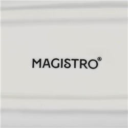 Блюдо Magistro «Рыбка», 35×7.5×2.5 см, фарфор, белое