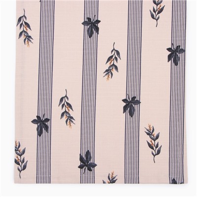 Дорожка на стол Этель Leaves, 40×149 см, 100% хлопок, репс 220 г/м², бежевая