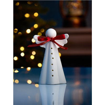 Светодиодная фигура «Ангелок» 8.2×6.2×12.8 см, 1 LED, керамика, от батареек LR44×2, свечение тёплое белое