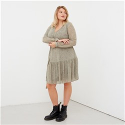 Платье мини женское MIST plus-size, размер 50, зелёное