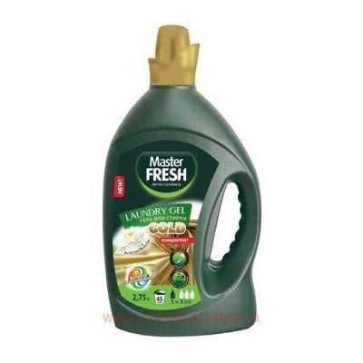MASTER FRESH Гель для стирки концентрат Gold 45 стирок Формула защиты тканей 2,75 л