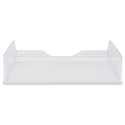 Лоток для бумаг горизонтальный ДЕЛЬТА прозрачный ЛТГ-30463 Стамм