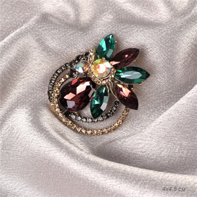 Брошь Цветок 4,5 см / 0609 /уп 24/