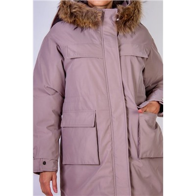 Куртка удлиненная с капюшоном натуральный мех арт. 619 НАТАЛИ, 1071295