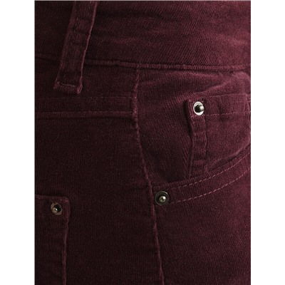 Брюки из эластичного микро-вельвета