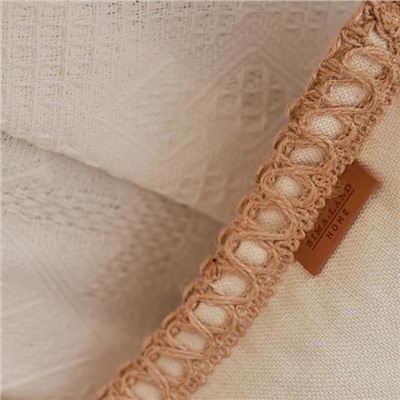 Наволочка декоративная с окантовкой SL Home «СофтЛайнс», 43×43 см, хлопок 100%