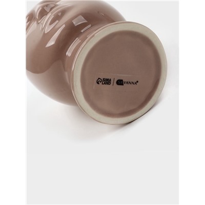 Набор для ванной SAVANNA «Вуду», 3 предмета, мыльница, дозатор для мыла, стакан, молочный