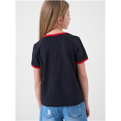 Фуфайка трикотажная для девочек (футболка)