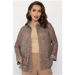 Рубашка кружевная Маринара (шоколад) Б14368-10М