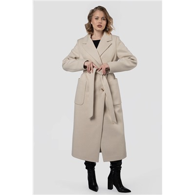 01-12217 Пальто женское демисезонное (пояс)