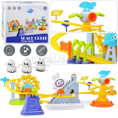 Игровой набор-трек "Давай, кролик, поднимайся по лестнице" в коробке