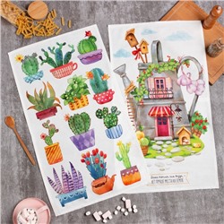 Набор полотенец «Этель» Счастье 40×73 см - 2 шт., 100% хлопок, саржа