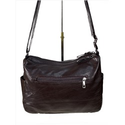 Женская сумка из искусственной кожи цвет шоколад