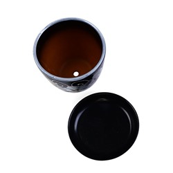 Горшок для цветов «Фиалка», 1 л, d=15 см, h=13 см, керамический, с поддоном