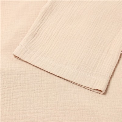 Комплект домашний женский (рубашка на запах, брюки) KAFTAN Basic, размер 40-42, бежевый