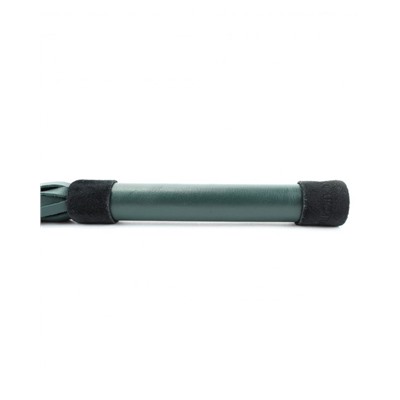 Изумрудная плеть Emerald Leather Whip с гладкой ручкой - 45 см.