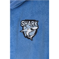 Халат для мальчика Crockid КБ 5762 дымчато-синий (акула)