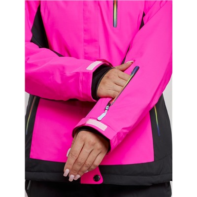Горнолыжный костюм женский зимний розового цвета 03327R