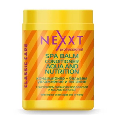 Кондиционер-бальзам для волос NEXXT Professional увлажнение и питание (SPA Balm Conditioner AQUA and Nutrition), 1000 мл
