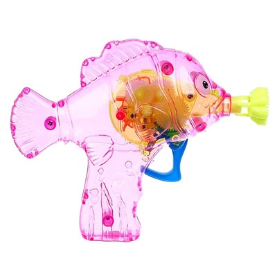 Генератор-пистолет мыльных пузырей «Рыбка-пистолет» со светом, 50 мл, цвета МИКС