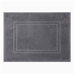 Коврик махровый Этель Classic, цв. тёмно-серый, 50х70 см, 100% хлопок, 730 г/м2