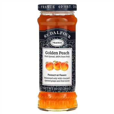 St. Dalfour, Золотой персик, высококачественный спред из золотого персика, 10 унций (284 г)
