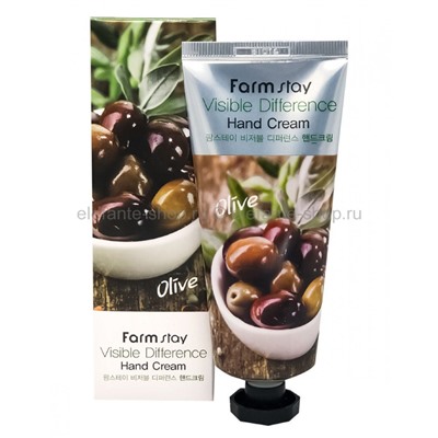 Крем для рук Farmstay Olive Visible Difference Hand Cream 100g (78)