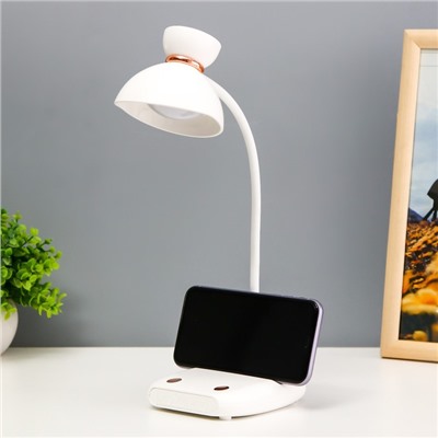 Настольная лампа сенсорная "Арти" LED 5Вт USB АКБ белый RISALUX