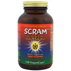 HealthForce Superfoods, Scram, 150 веганских капсул