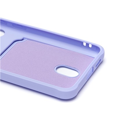 Чехол-накладка - SC304 с картхолдером для "Samsung Galaxy S24" (light violet) (228139)