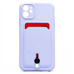 Чехол-накладка - SC304 с картхолдером для "Apple iPhone 11" (light violet) (208466)