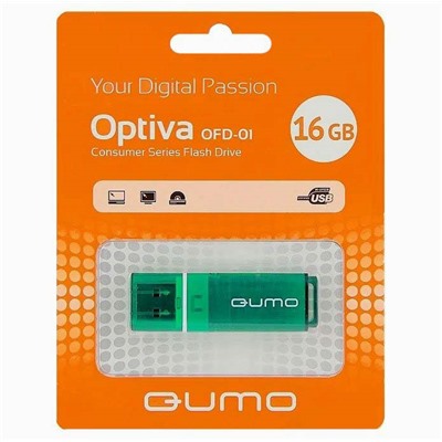 Флэш накопитель USB 16 Гб Qumo Optiva OFD-01 (green)