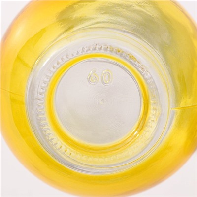 Бокал стеклянный для коктейля с трубочкой Доляна «Лампочка», 280 мл, 7×15 см, цвет МИКС