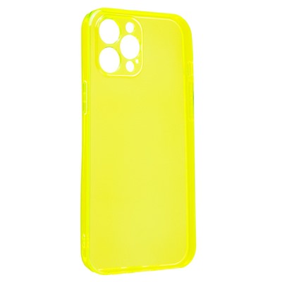 Чехол-накладка - SC344 для "Apple iPhone 12 Pro Max" (transparent/yellow) (232046)