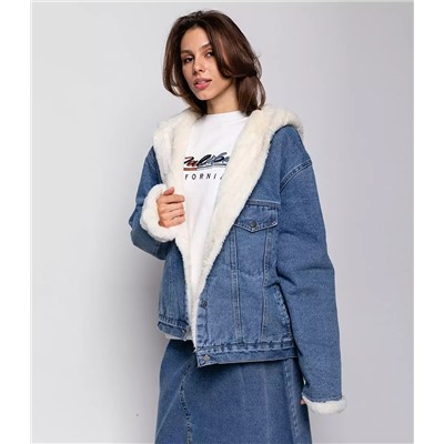 Джинсовая куртка #КТ3329 (1), голубой