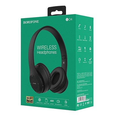 Bluetooth-наушники полноразмерные Borofone BO4 Charming rhyme (black)