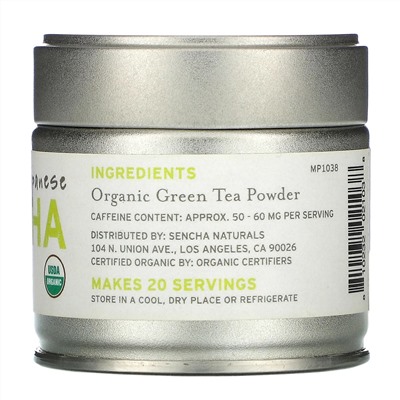 Sencha Naturals, Ceremonial Japanese Matcha, 1 oz (28 g)